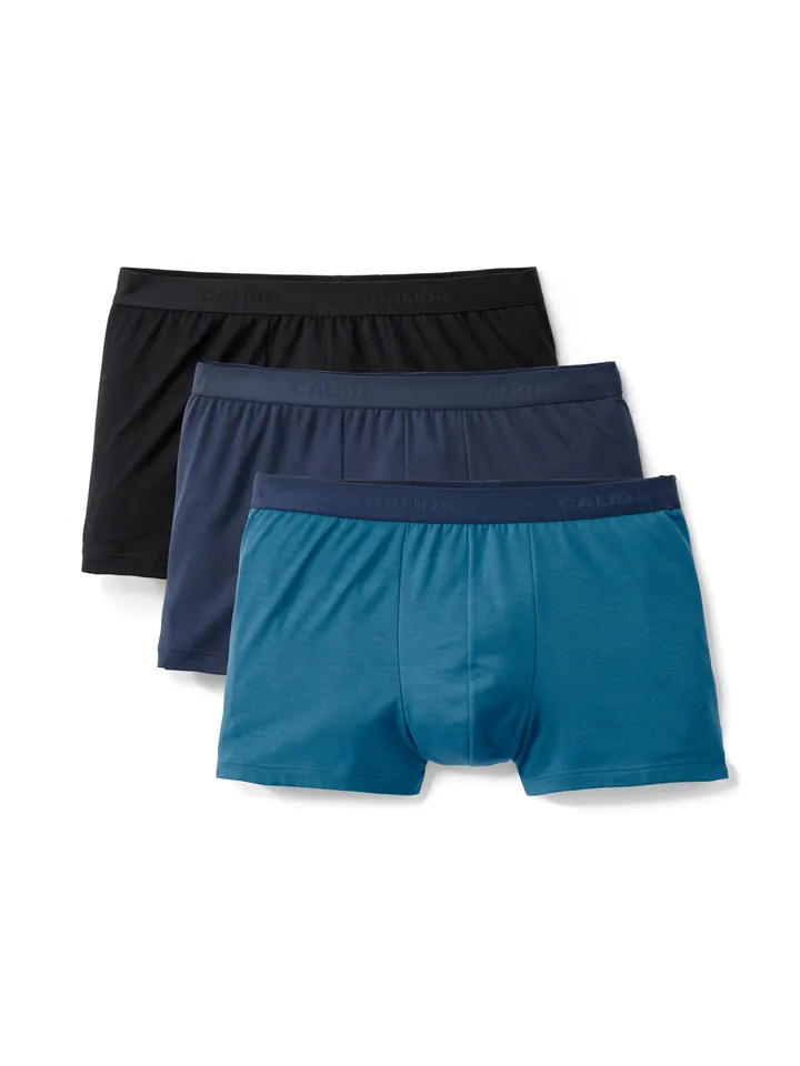 CALIDA Calzoncillo boxer marino / azul cian / negro
