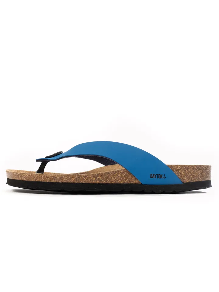 Bayton Sandalias de dedo 'Lucca' azul oscuro