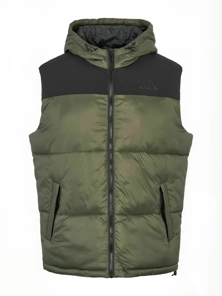 KAPPA Chaleco ' KMLogo Silvest ' verde oscuro