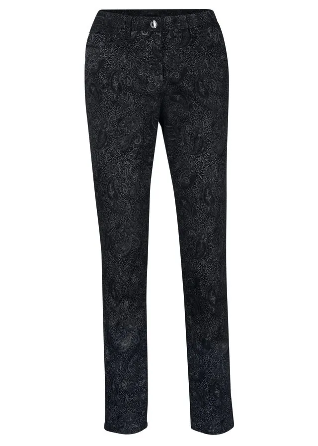 Pantalón de sarga con estampado elegante