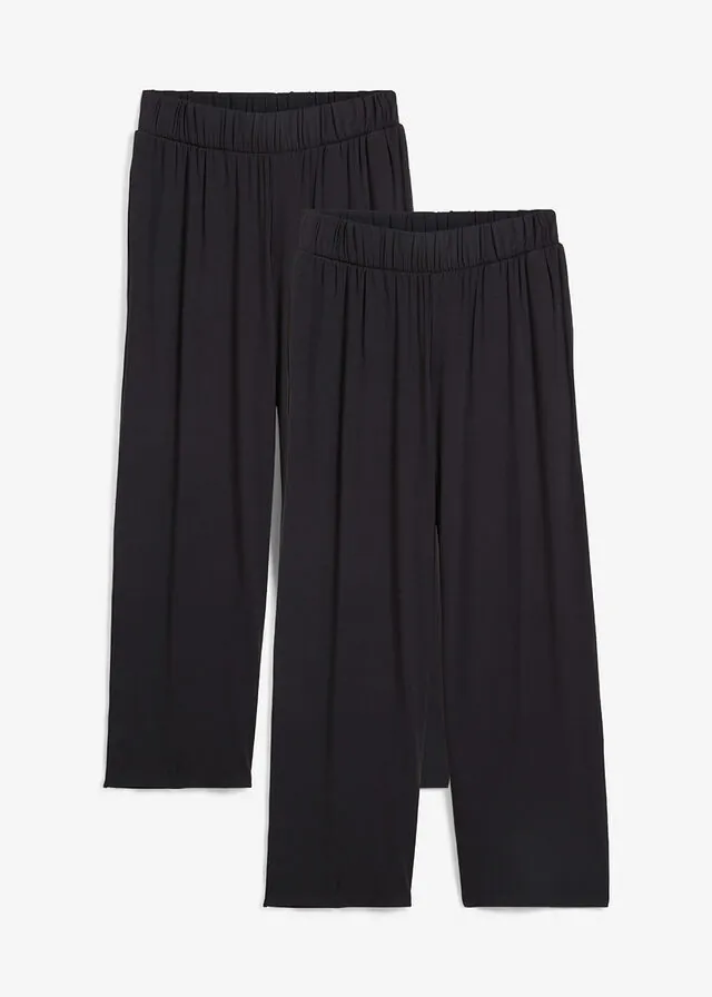 Pantalón capri de talle alto (2 unidades)