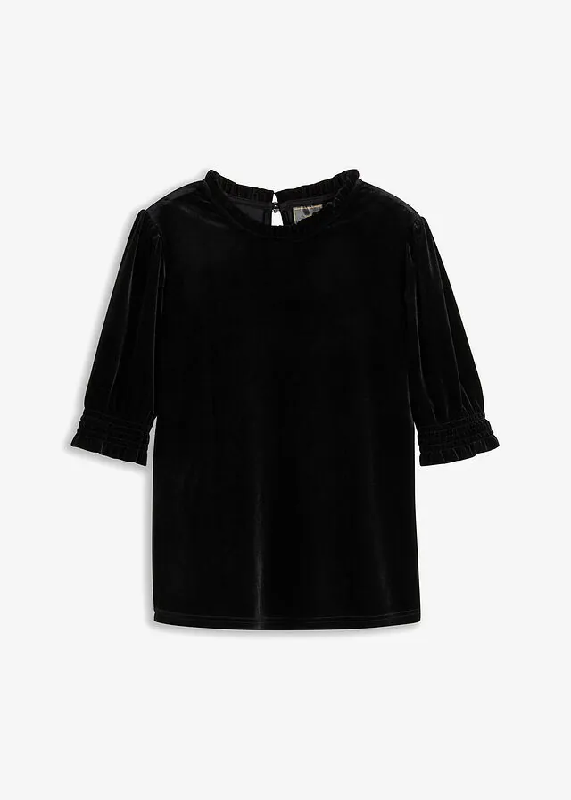 Camiseta de terciopelo suave