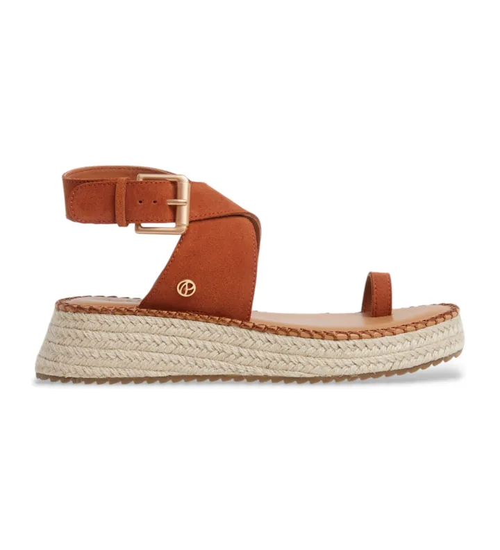 Pepe Jeans para mujer. PLS90688 Sandalias De Piel Kate Soft marrón (37), 3 a 5cm, Hebilla, Casual