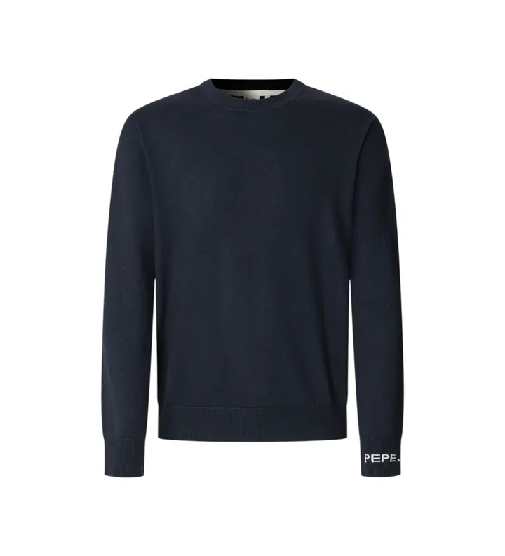 Pepe Jeans para hombre. PM7000013 Jersey Andre marino (L), Casual, Algodón