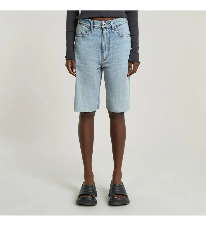 G-Star para mujer. D27484-D536-G339 Shorts Loose Type 96 azul (27), Casual, Denim, Algodón Orgánico, Sostenible