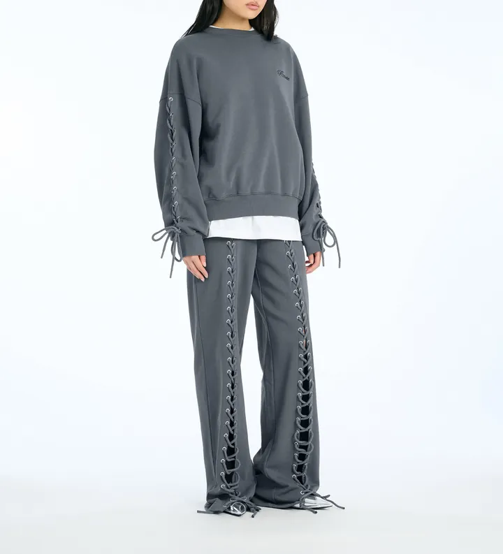 Rotate para mujer. 1143891205 Pantalón Dannia gris (M), Casual, Algodón Orgánico, Sostenible