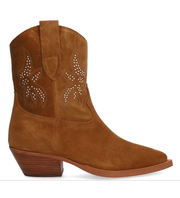 Alpe para mujer. 554411 Botines de piel Wester marrón (37), 3 a 5cm, Cremallera, Casual