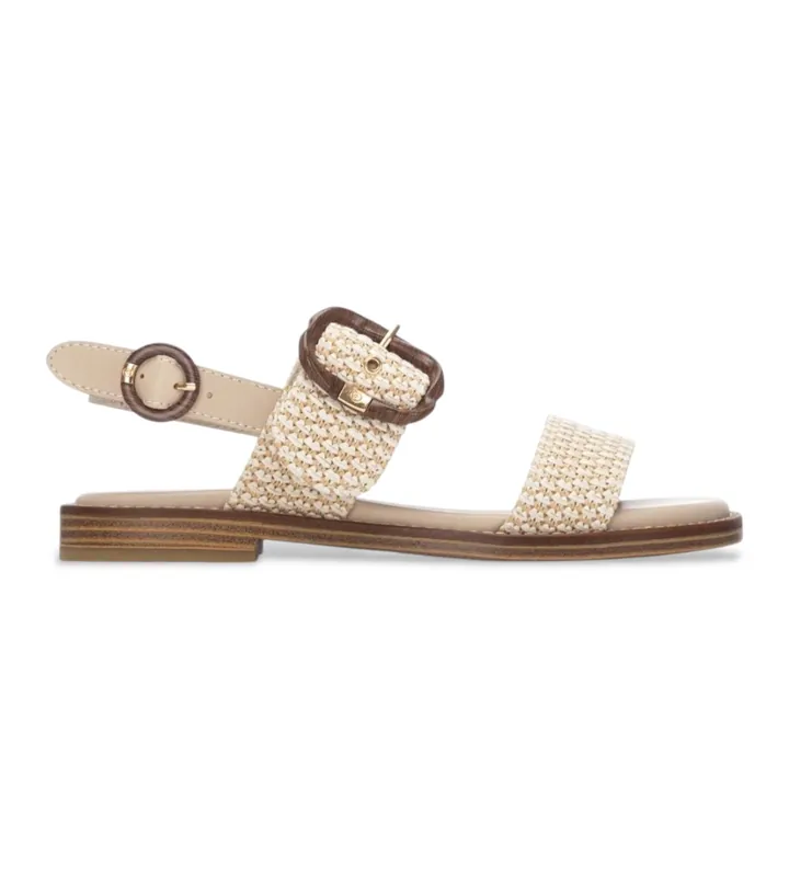 Carmela para mujer. 16315902-BEIGE Sandalias 163159 beige (36), Tela, Plano, Hebilla, Casual