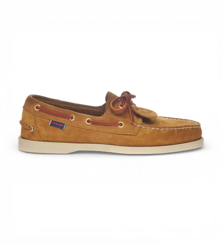 Sebago para hombre. 78123GW Náuticos de Piel Portland Artisan Ox marrón (41), Plano, Cordones, Casual