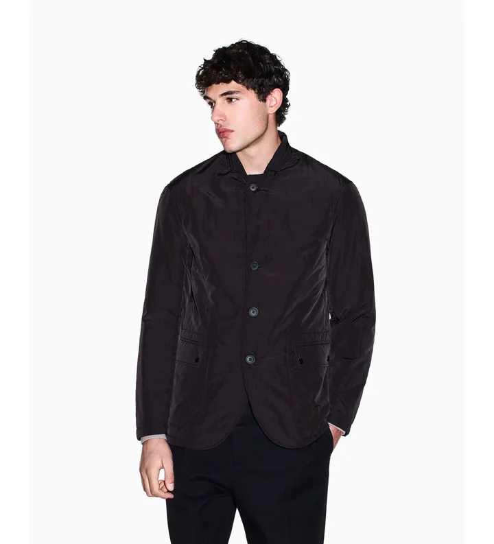A|X Armani Exchange para hombre. XM002193AF20504UC001 Americana Lisa negro (34), Casual, Poliamida