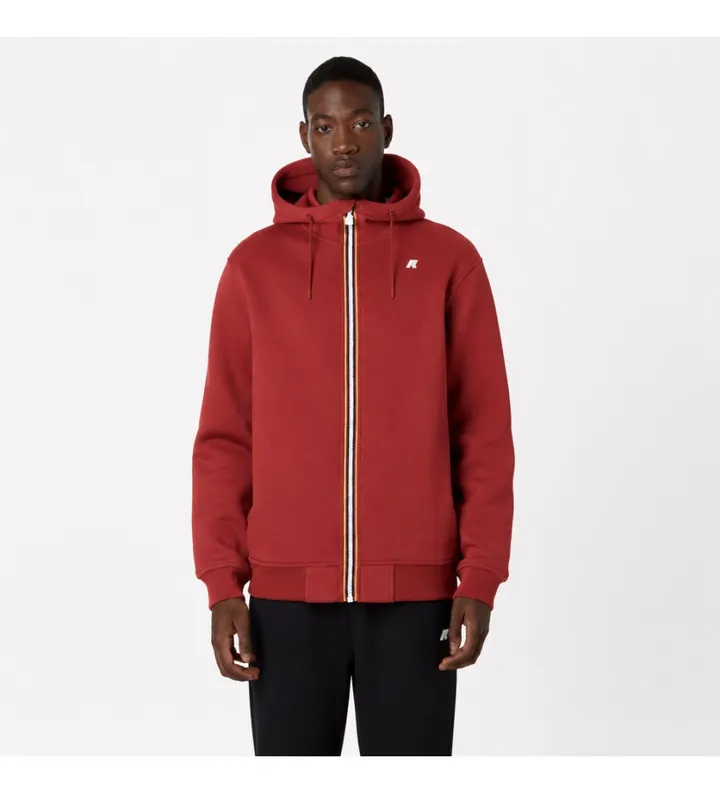 K-way para hombre. K2141DW Chaqueta Polar Rainer Spacer rojo (L), Casual, Poliéster