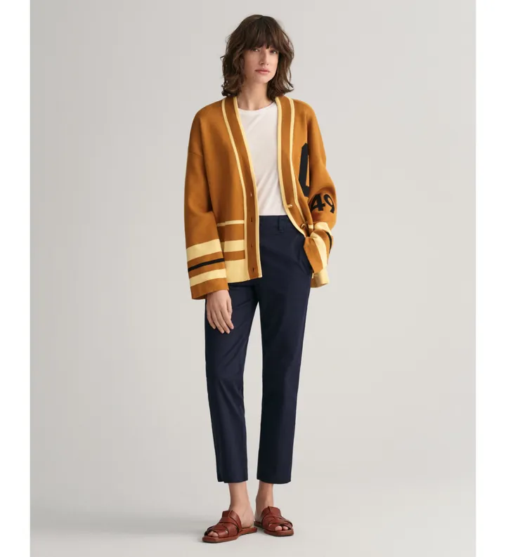 Gant para mujer. 4150261 Pantalón chinos Slim Fit marino (38), Casual, Algodón