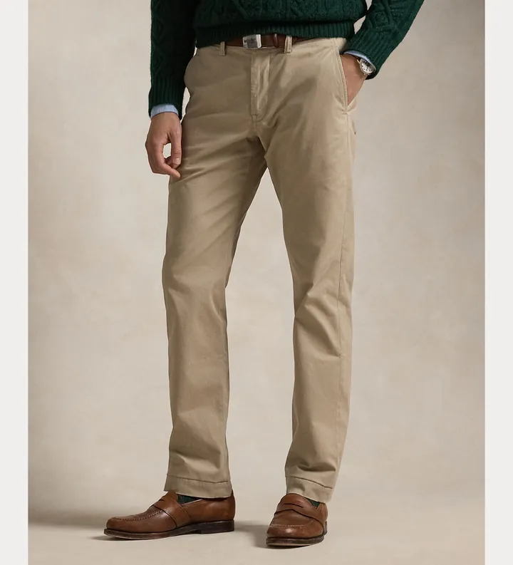 Polo Ralph Lauren para hombre. 710687424002 Pantalón chino Bedford Straight Fit beige (30/30), Casual, Algodón