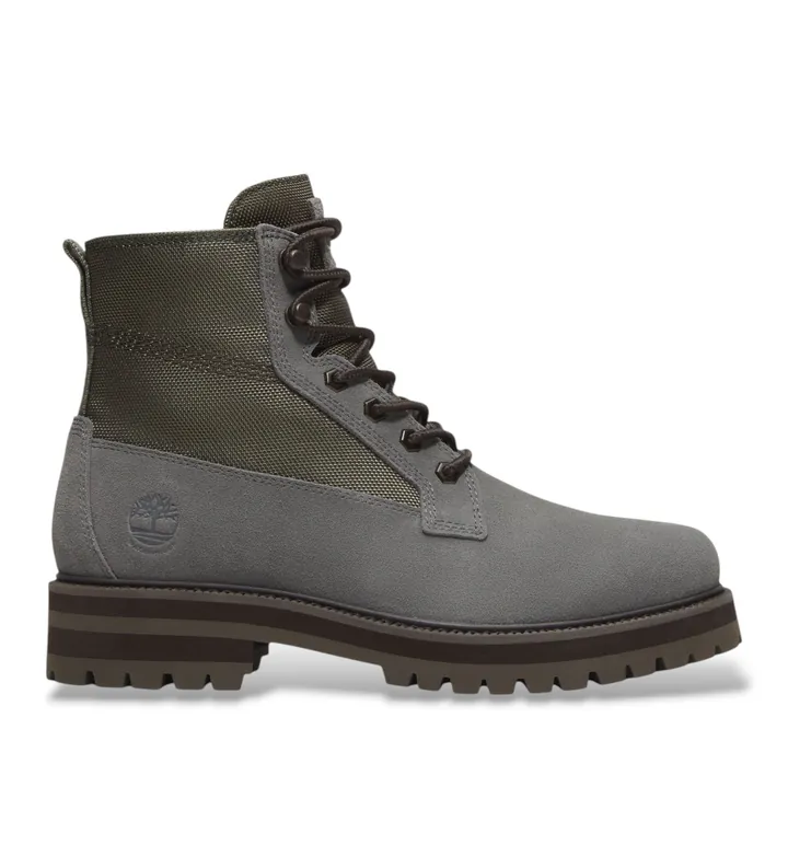 Timberland para hombre. TB0A2H58EEP1 Botas de piel Britton Drive gris (40), Plano, Cordones, Outdoor