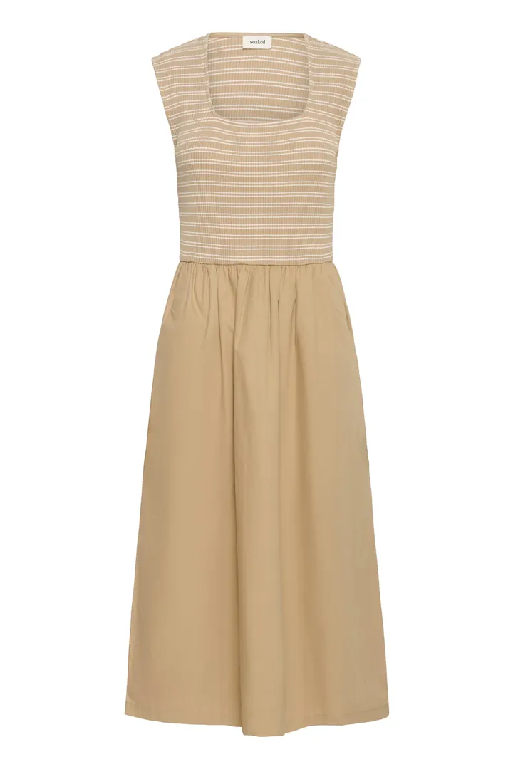 SOAKED IN LUXURY Vestido 'Simone Phoebe' chamois