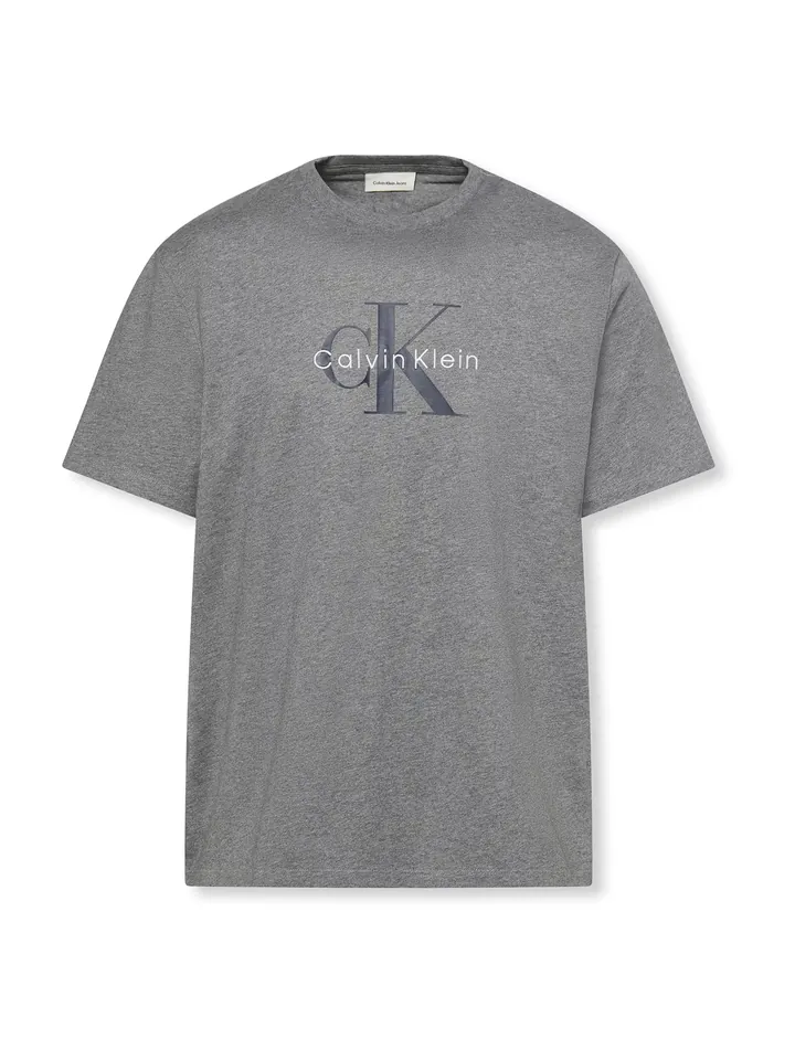Calvin Klein Jeans Camiseta 'Hero' gris moteado / negro / blanco
