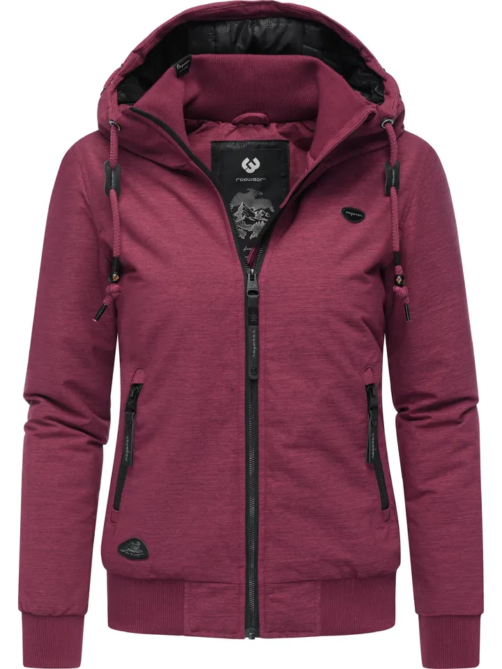 Ragwear Chaqueta de invierno 'Nuggie' rojo vino