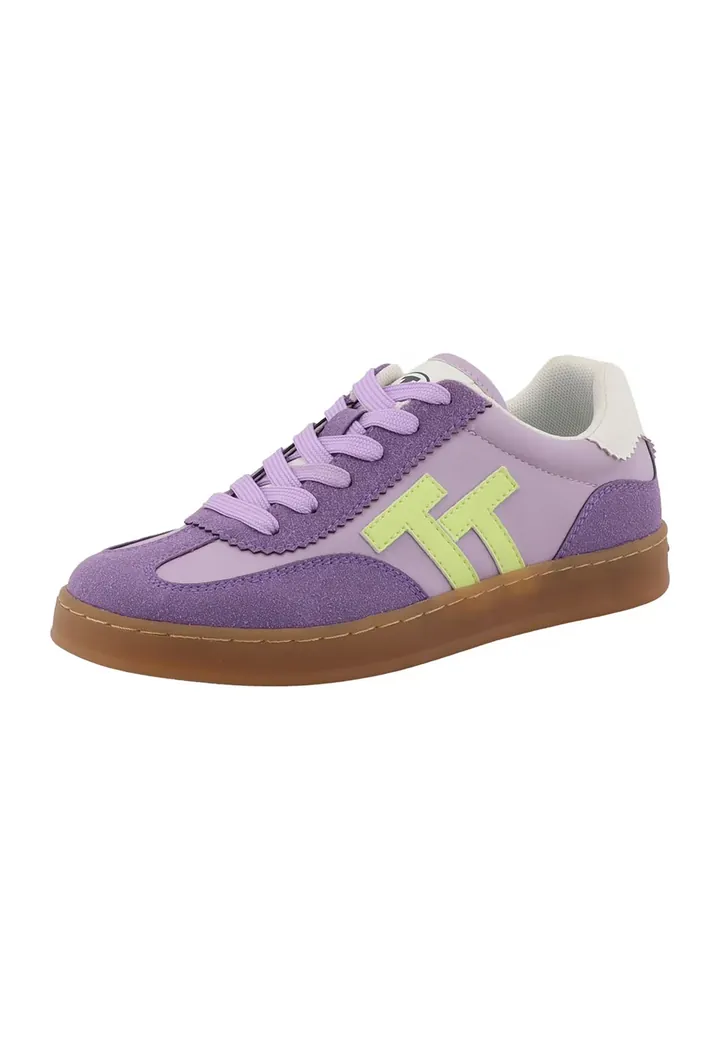 TOM TAILOR Zapatillas deportivas bajas verde neón / lila / lila claro