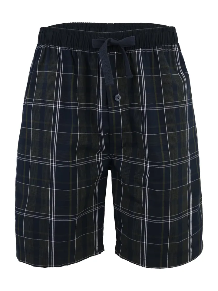 CECEBA Pantalón de pijama navy / verde oscuro / blanco