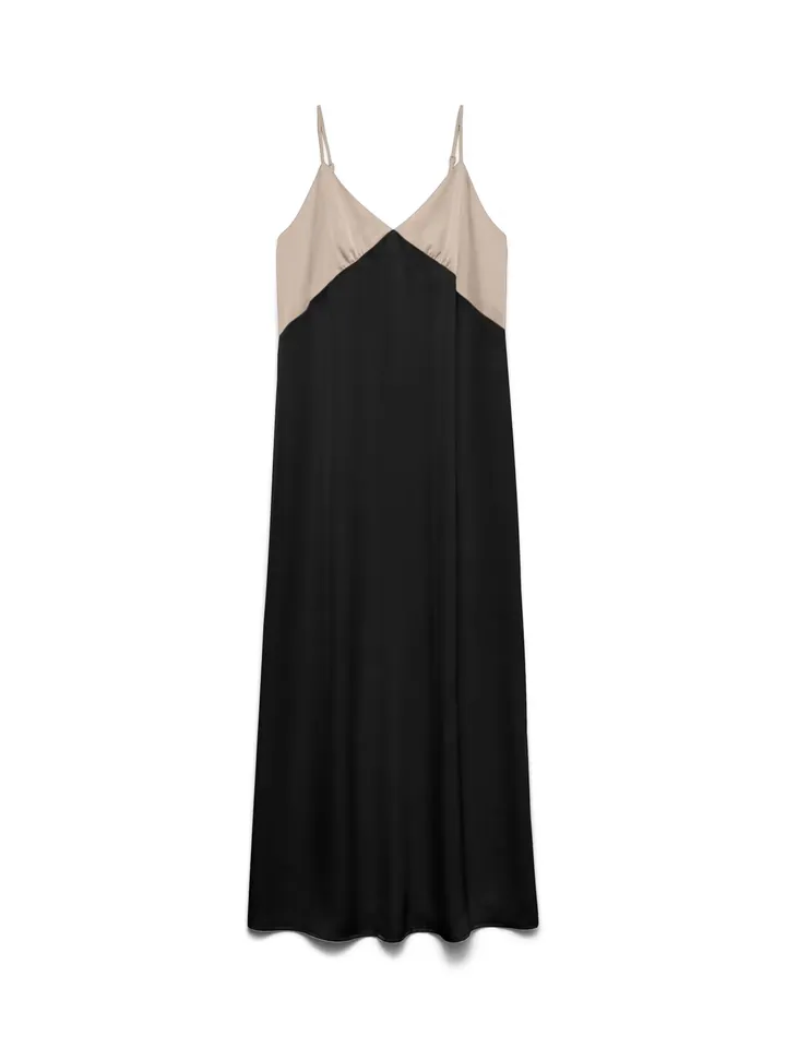 VERO MODA Vestido  beige / negro