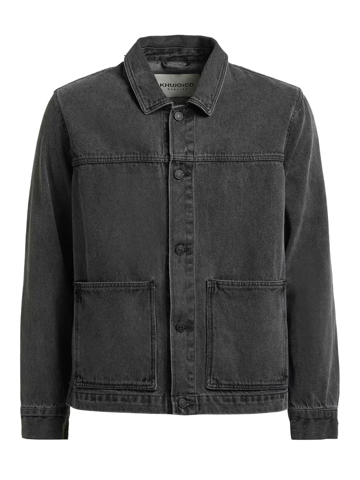 khujo Chaqueta de entretiempo 'Barto' negro denim