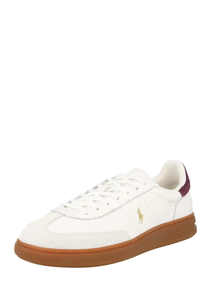 Polo Ralph Lauren Zapatillas deportivas bajas 'BEDFORD' oro / rojo vino / blanco