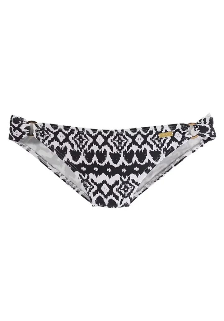 LASCANA Braga de bikini 'Grace' negro / blanco
