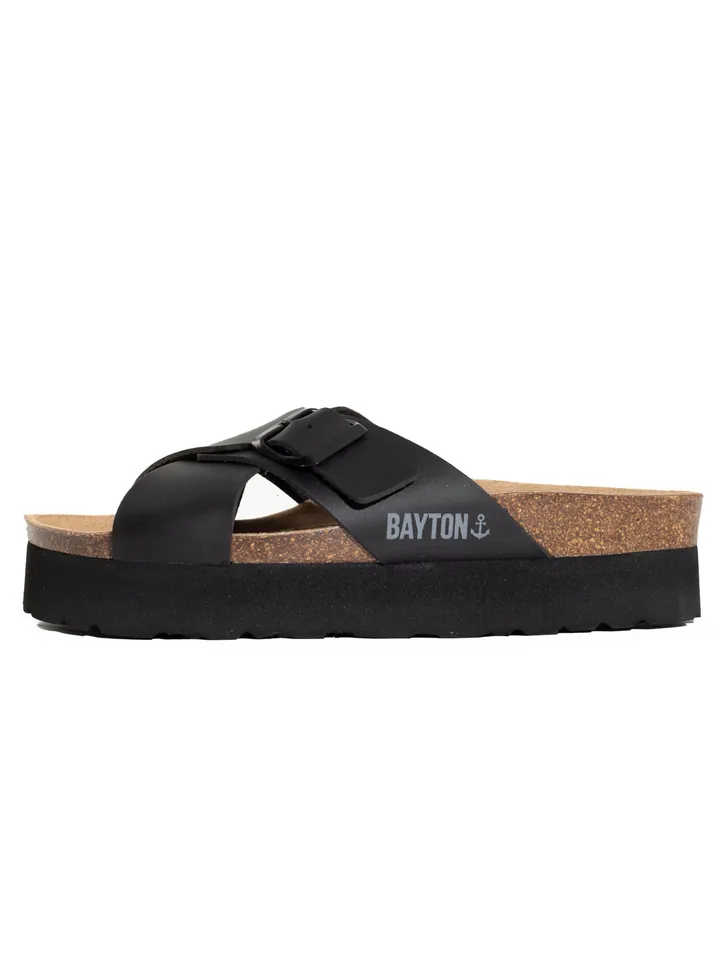 Bayton Zapatos abiertos 'Ajax' marrón / negro