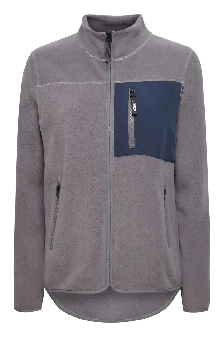 Oxmo Chaqueta polar 'Nymfe' gris / antracita