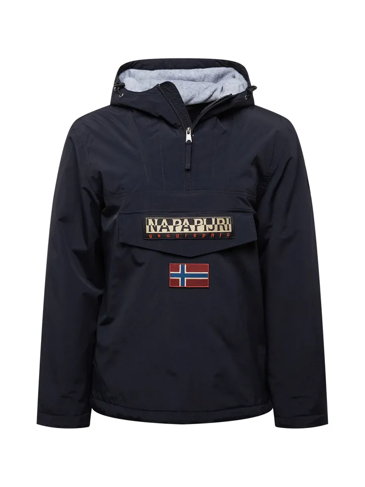 NAPAPIJRI Chaqueta funcional 'Rainforest' azul / oro / rojo oscuro / negro