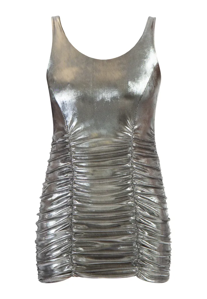 faina Vestido plata