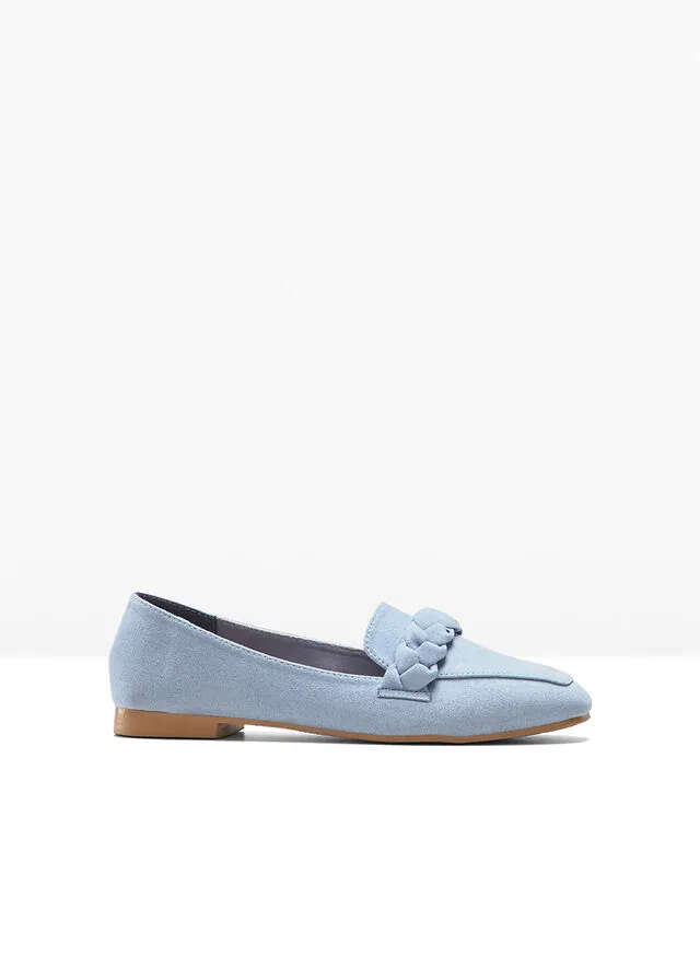 Mocasines con detalles trenzados