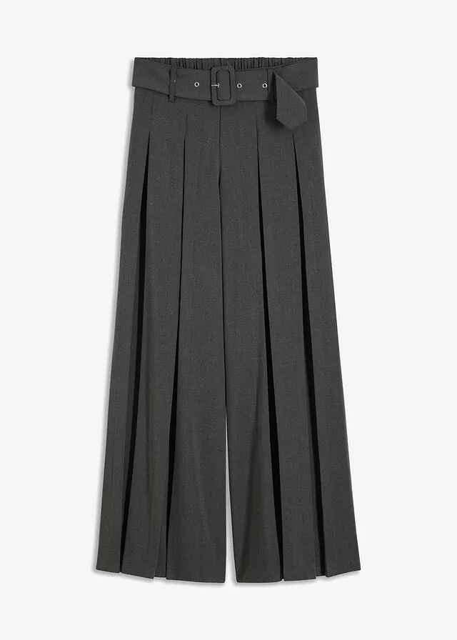 Pantalón Marlene ancho con mezcla de viscosa fluida