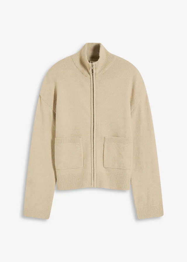 Chaqueta de punto con cremallera