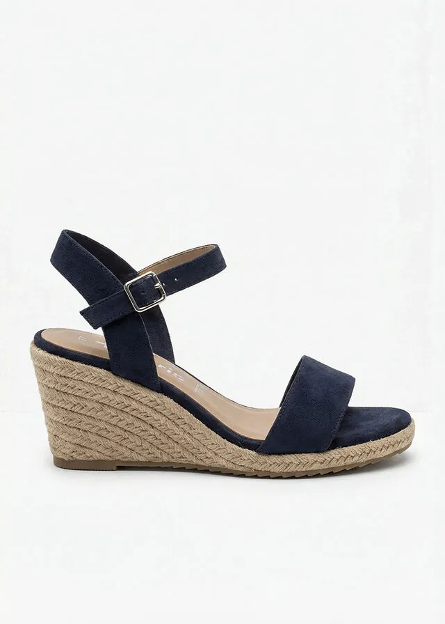 Sandalias de tacón con cuña