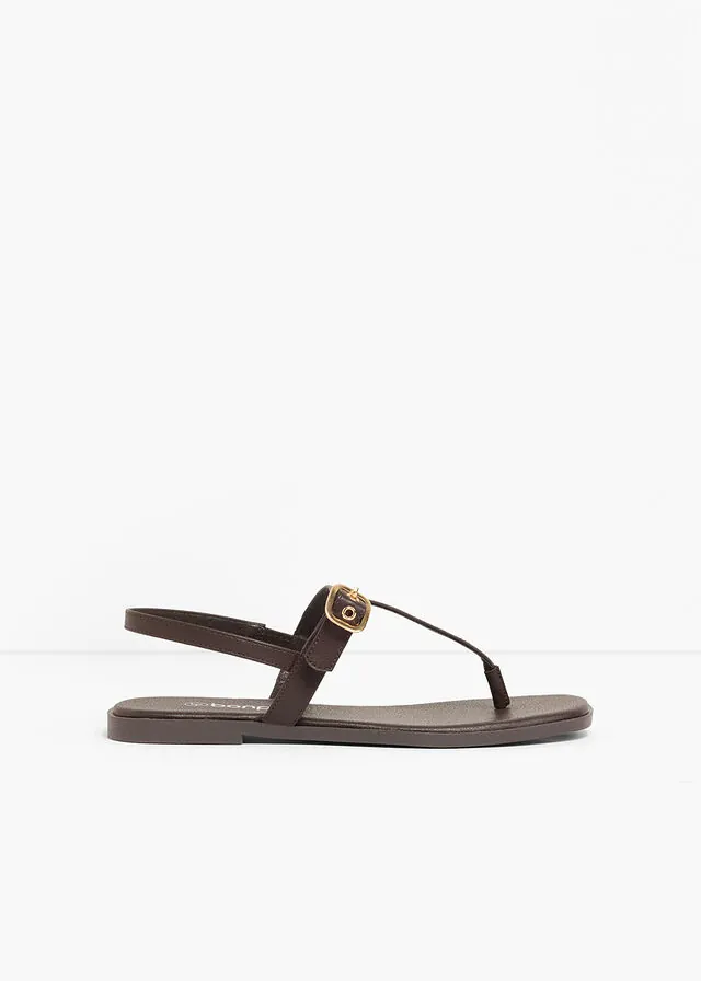 Sandalias de dedo con ojales