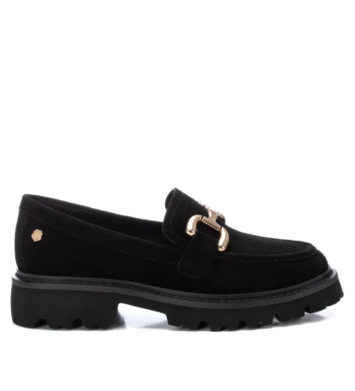 Carmela para mujer. 16195201-NEGRO Mocasines de piel 161952 negro (36), Plano, Ninguno, Casual