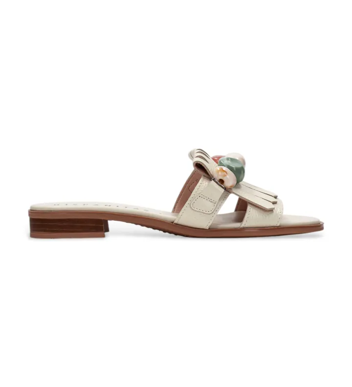 Hispanitas para mujer. HV253944 Sandalias Yakarta beige (35), Piel, Plano, 1 a 3cm, Ninguno, Casual
