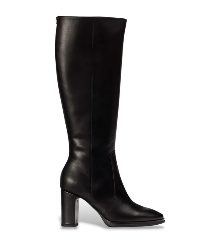 Wonders para mujer. M-5150 Botas Treze negro (40), Piel, 5 a 8cm, Cremallera, Casual
