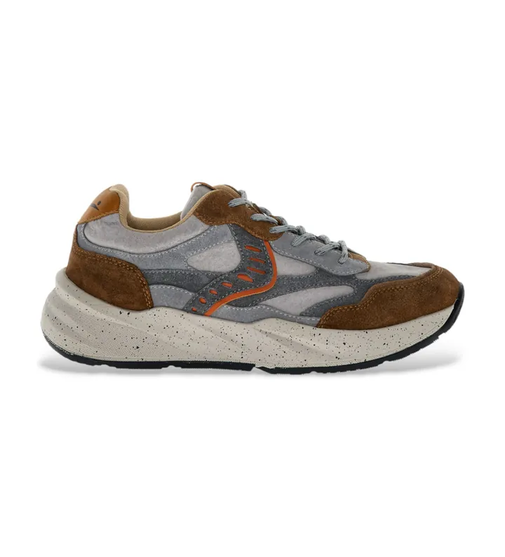 Voile blanche para hombre. 2019075 Zapatillas de Piel Club22 gris (40), Plano, 1 a 3cm, Cordones, Casual