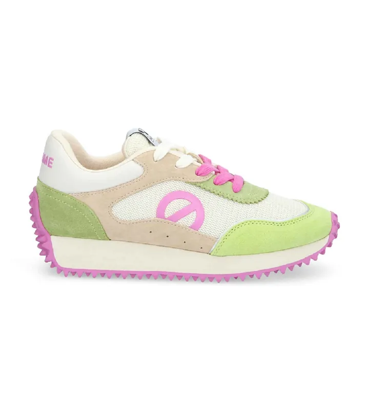 NO NAME para mujer. LNIAKSD Zapatillas Punky Jogger verde (36), Plano, Cordones, Casual