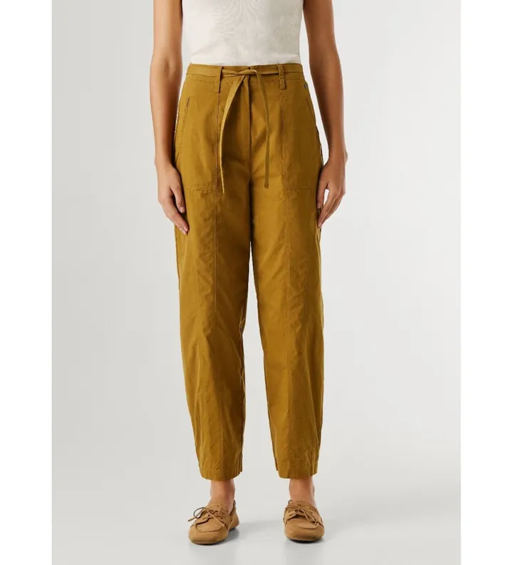 Pepe Jeans para mujer. PL2100076 Pantalón Alice mostaza (M), Marrón, Casual, Algodón