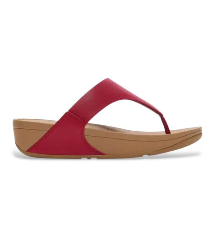 Fitflop para mujer. I88-D47 Sandalias de piel Lulu rojo (40), 3 a 5cm, Ninguno, Casual