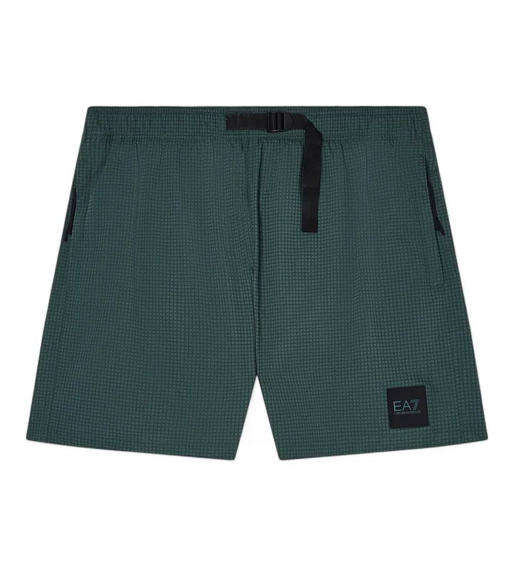 EA7 para hombre. 7M001717_AF21256 Pantalones cortos Water Sports cilantro (L), Azul, Deportivo, Running, Sportswear, Clásico, Multideporte,