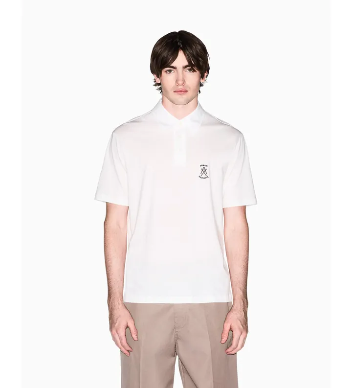 A|X Armani Exchange para hombre. XM002209AF10364U0009 Polo Regular blanco (L), Casual, Algodón, Manga corta