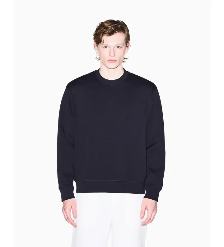 A|X Armani Exchange para hombre. XM002445AF13047UB101 Sudadera Bonded (L), Casual, Algodón, Marino