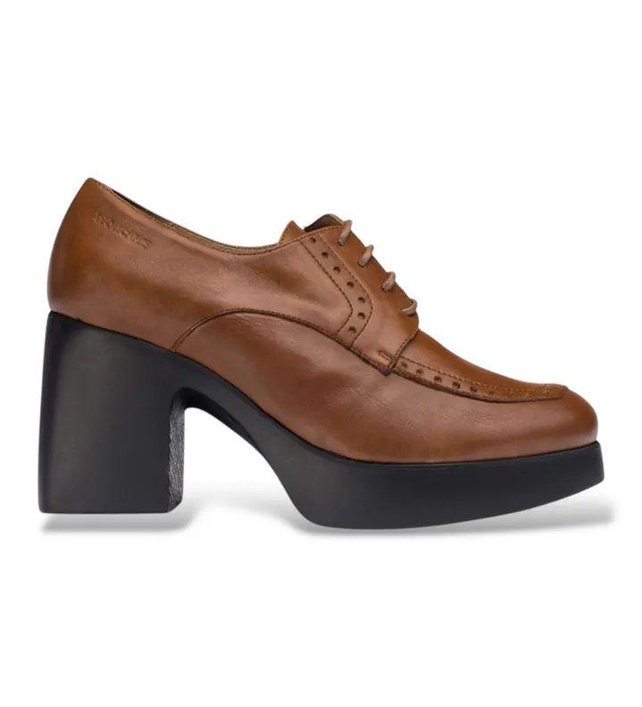 Wonders para mujer. H-4962_2525_2725 Mocasines De Piel Mercedes Marrón (39), 5 a 8cm, Cordones, Casual