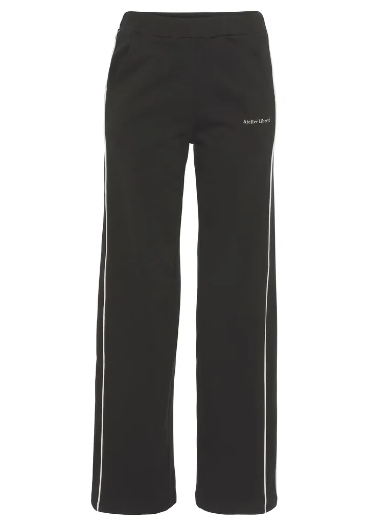LASCANA Pantalón negro / blanco