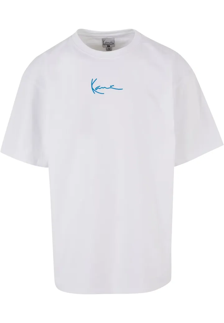 Karl Kani Camiseta azul oscuro / blanco