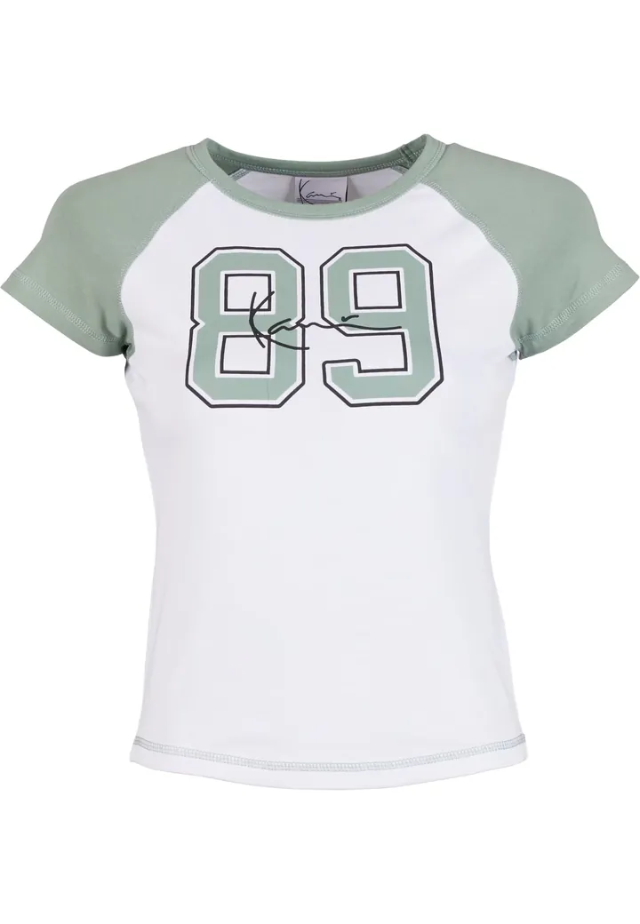 Karl Kani Camiseta verde / negro / blanco